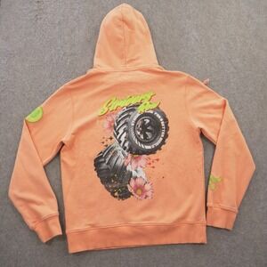 Strivers Row Hoodie Sweatshirt Adult Large Pink Fleece Pullover Graphic Print